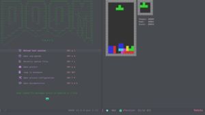 Game of tetris in Doom Emacs